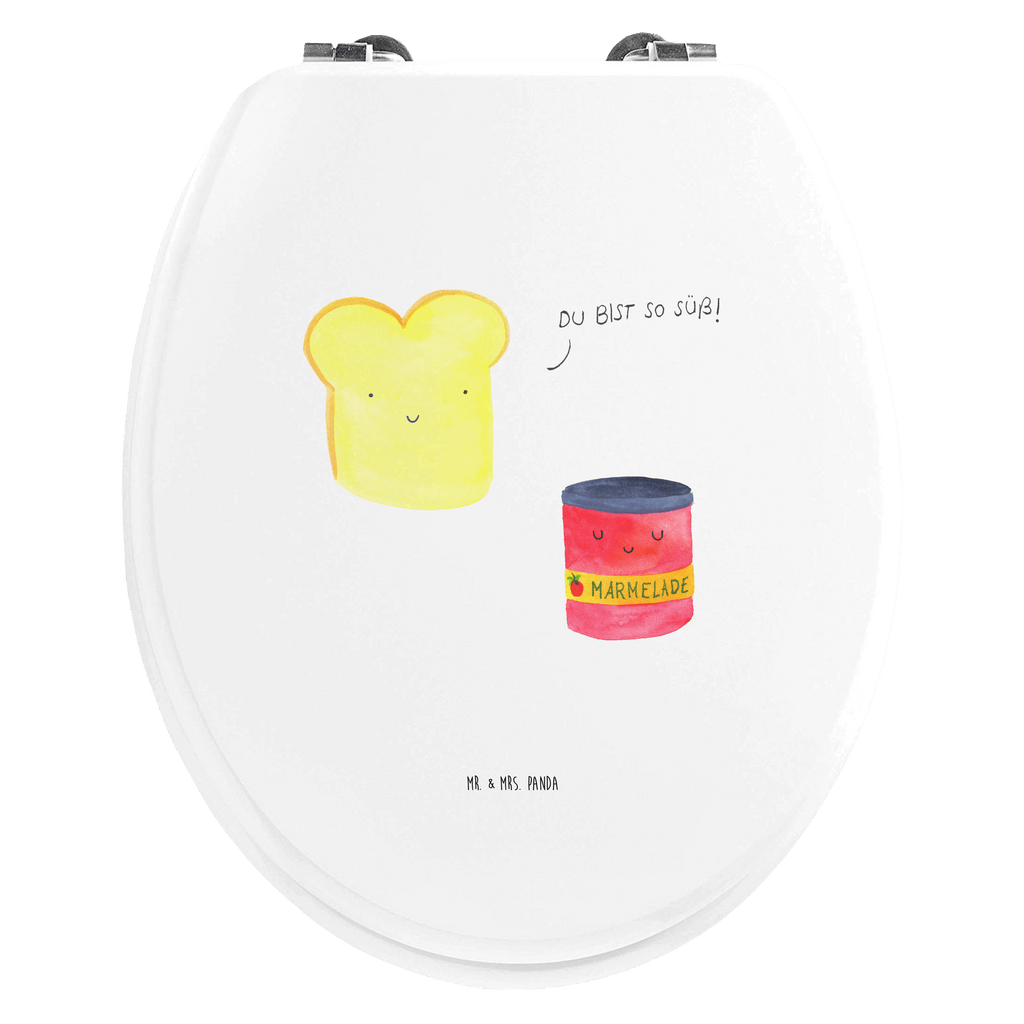 Motiv WC Sitz Toast & Marmelade Klobrille, Klodeckel, Toilettendeckel, WC-Sitz, Toilette, Tiermotive, Gute Laune, lustige Sprüche, Tiere, Toast, Marmelade, Dreamteam, süße Postkarte, süß, Küche Deko, Küche Spruch, Frühstück Einladung, Brot, Toastbrot