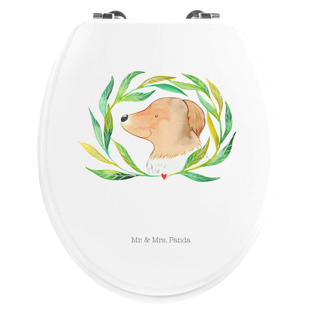 Motiv WC Sitz Hund Ranke Klobrille, Klodeckel, Toilettendeckel, WC-Sitz, Toilette, Hund, Hundemotiv, Haustier, Hunderasse, Tierliebhaber, Hundebesitzer, Sprüche, Ranke, Therapie, Selbsttherapie, Hundeliebe, Hundeglück, Hunde