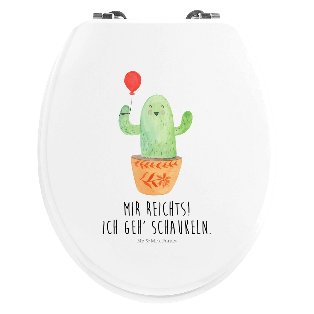 Motiv WC Sitz Kaktus Luftballon Klobrille, Klodeckel, Toilettendeckel, WC-Sitz, Toilette, Kaktus, Kakteen, Luftballon, Neustart, Freude, Büro, Stress, Büroalltag, Freundin, Freund, Ausbildung, Prüfung