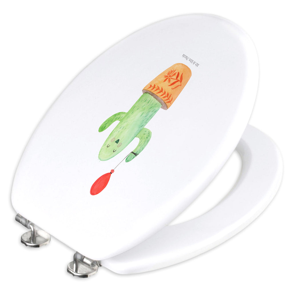 Motiv WC Sitz Kaktus Luftballon Klobrille, Klodeckel, Toilettendeckel, WC-Sitz, Toilette, Kaktus, Kakteen, Luftballon, Neustart, Freude, Büro, Stress, Büroalltag, Freundin, Freund, Ausbildung, Prüfung