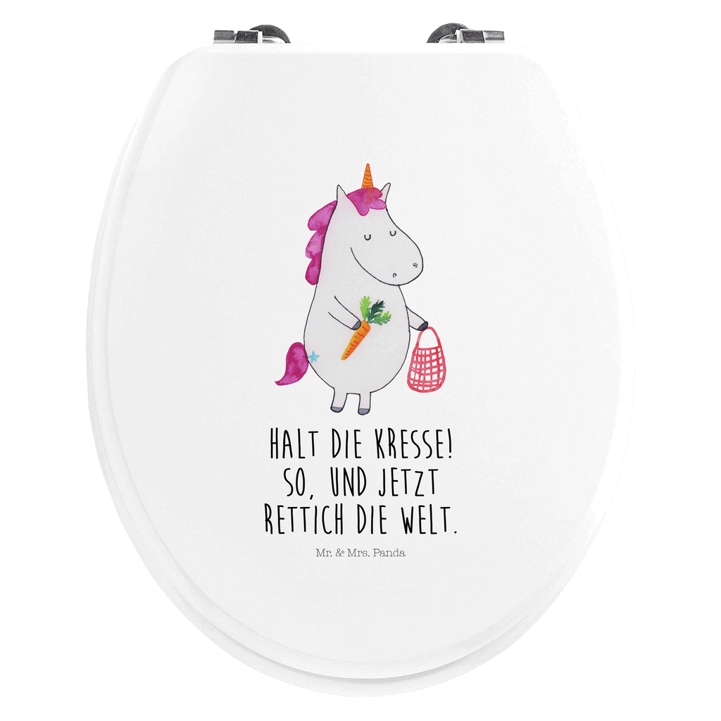 Motiv WC Sitz Einhorn Gemüse Klobrille, Klodeckel, Toilettendeckel, WC-Sitz, Toilette, Einhorn, Einhörner, Einhorn Deko, Pegasus, Unicorn, Biomarkt, Bio, Gemüse, Wochenmarkt
