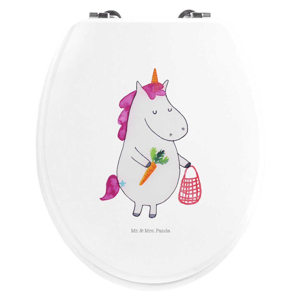 Motiv WC Sitz Einhorn Gemüse Klobrille, Klodeckel, Toilettendeckel, WC-Sitz, Toilette, Einhorn, Einhörner, Einhorn Deko, Pegasus, Unicorn, Biomarkt, Bio, Gemüse, Wochenmarkt