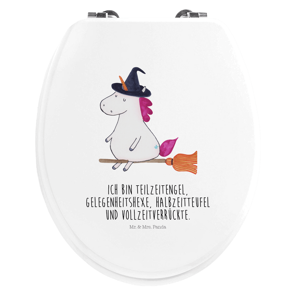 Motiv WC Sitz Einhorn Hexe Klobrille, Klodeckel, Toilettendeckel, WC-Sitz, Toilette, Einhorn, Einhörner, Einhorn Deko, Pegasus, Unicorn, Frau, Ehefrau, Hexe, Teufel, Engel, Verrückte, Freundin, Leben, Zicke