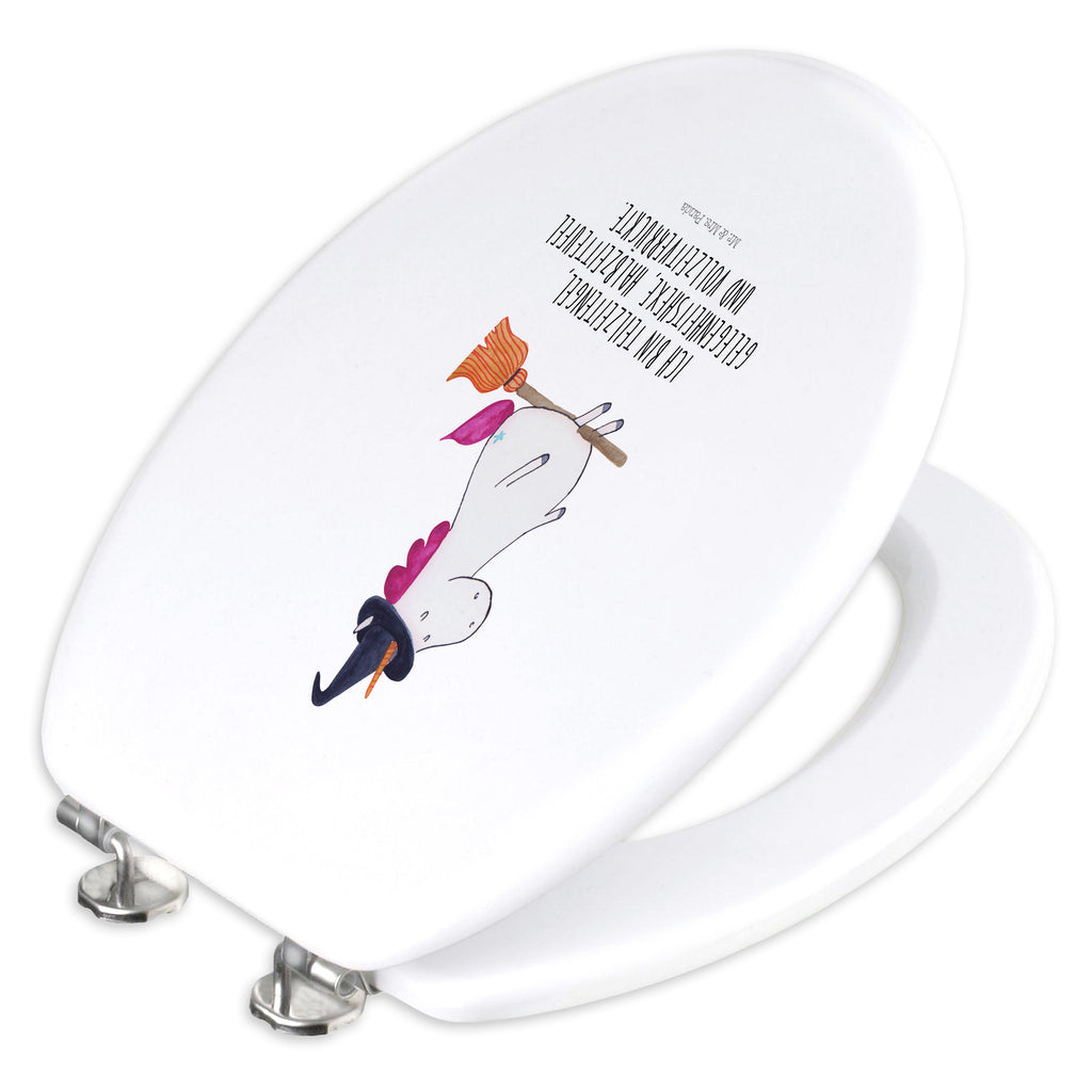 Motiv WC Sitz Einhorn Hexe Klobrille, Klodeckel, Toilettendeckel, WC-Sitz, Toilette, Einhorn, Einhörner, Einhorn Deko, Pegasus, Unicorn, Frau, Ehefrau, Hexe, Teufel, Engel, Verrückte, Freundin, Leben, Zicke