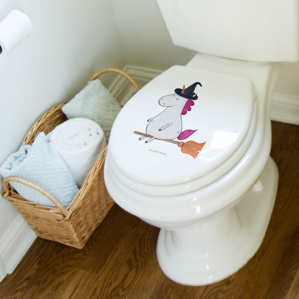 Motiv WC Sitz Einhorn Hexe Klobrille, Klodeckel, Toilettendeckel, WC-Sitz, Toilette, Einhorn, Einhörner, Einhorn Deko, Pegasus, Unicorn, Frau, Ehefrau, Hexe, Teufel, Engel, Verrückte, Freundin, Leben, Zicke