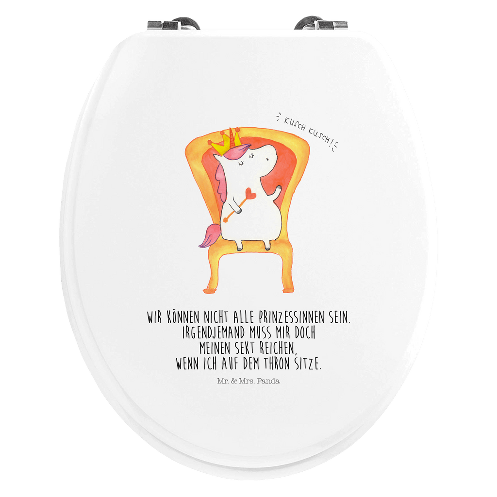 Motiv WC Sitz Einhorn König Klobrille, Klodeckel, Toilettendeckel, WC-Sitz, Toilette, Einhorn, Einhörner, Einhorn Deko, Pegasus, Unicorn, König, Präsident, Bundeskanzler, Herrscher, Kaiser, Prinzessin, Krone