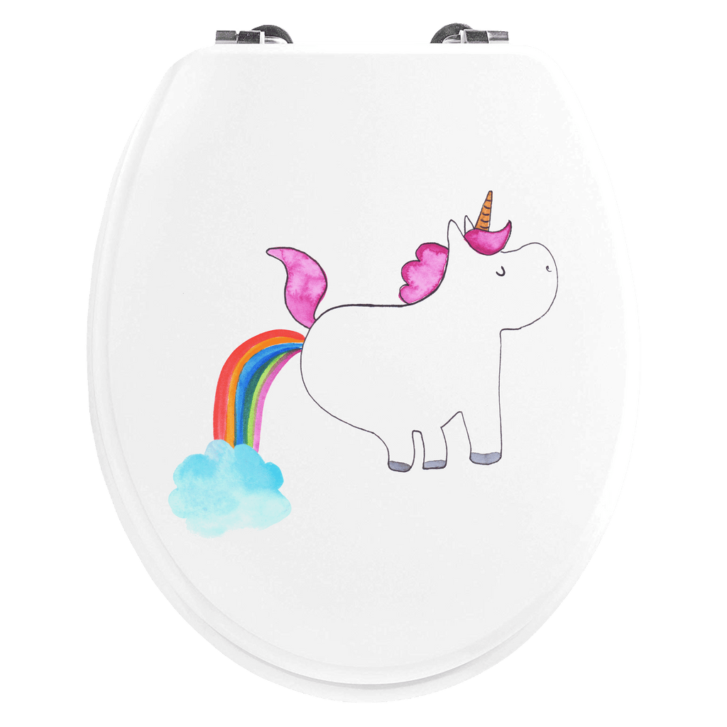 Motiv WC Sitz Einhorn Pupsend Klobrille, Klodeckel, Toilettendeckel, WC-Sitz, Toilette, Einhorn, Einhörner, Einhorn Deko, Pegasus, Unicorn, Pups, Regenbogen, Glitzer, Einhornpower, Erwachsenwerden, Spaß, lustig, Freundin
