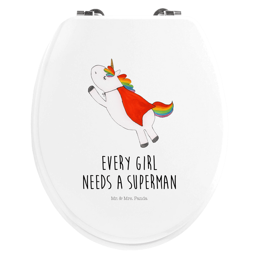 Motiv WC Sitz Einhorn Super Klobrille, Klodeckel, Toilettendeckel, WC-Sitz, Toilette, Einhorn, Einhörner, Einhorn Deko, Pegasus, Unicorn, Traummann, Superheld, Held, Freundin, Geschenk, Girl, Mädchen