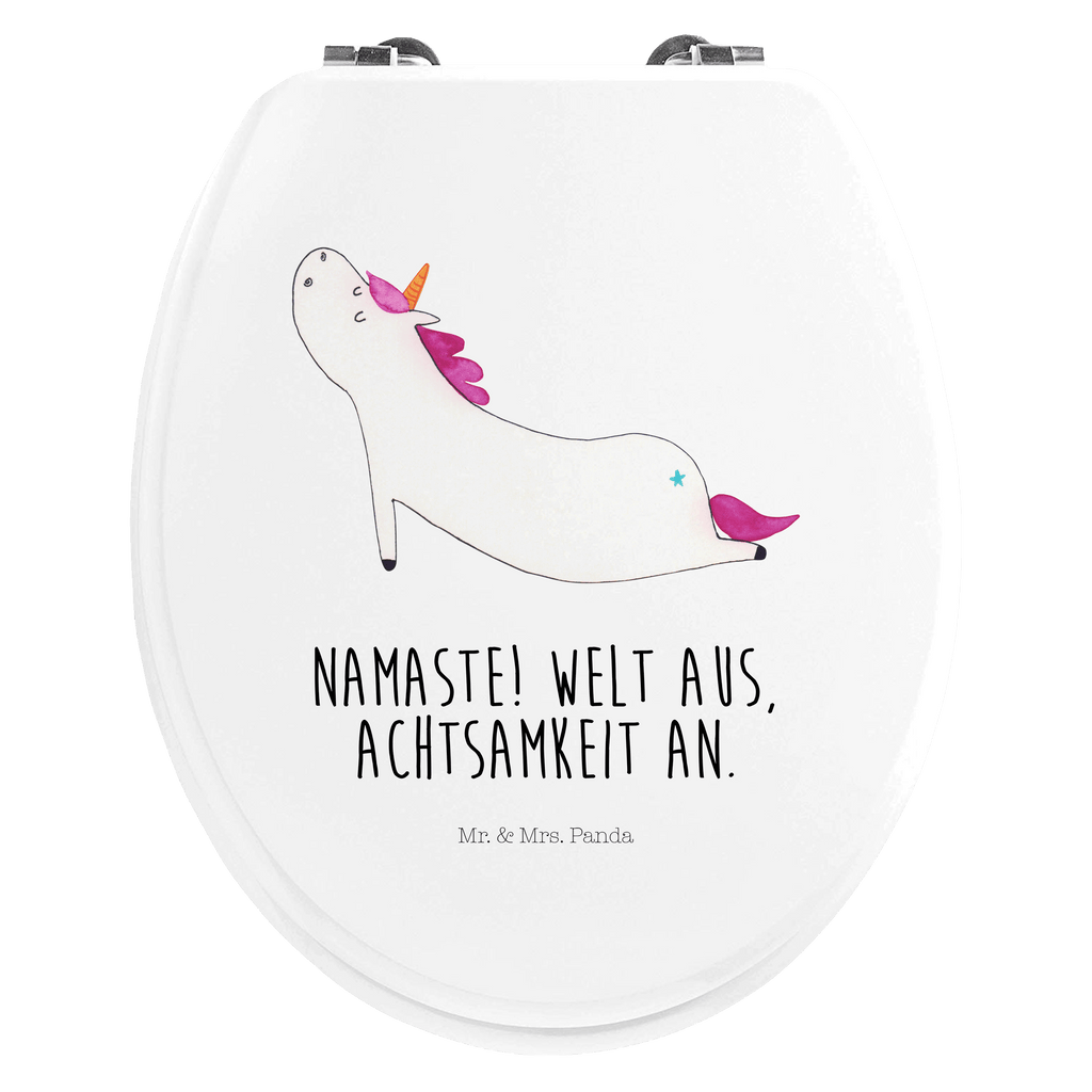 Motiv WC Sitz Einhorn Yoga Klobrille, Klodeckel, Toilettendeckel, WC-Sitz, Toilette, Einhorn, Einhörner, Einhorn Deko, Pegasus, Unicorn, Yoga, Namaste, Achtsamkeit, Entspannung, Joga, Yogamatte, Sport, lustig, witzig, süß
