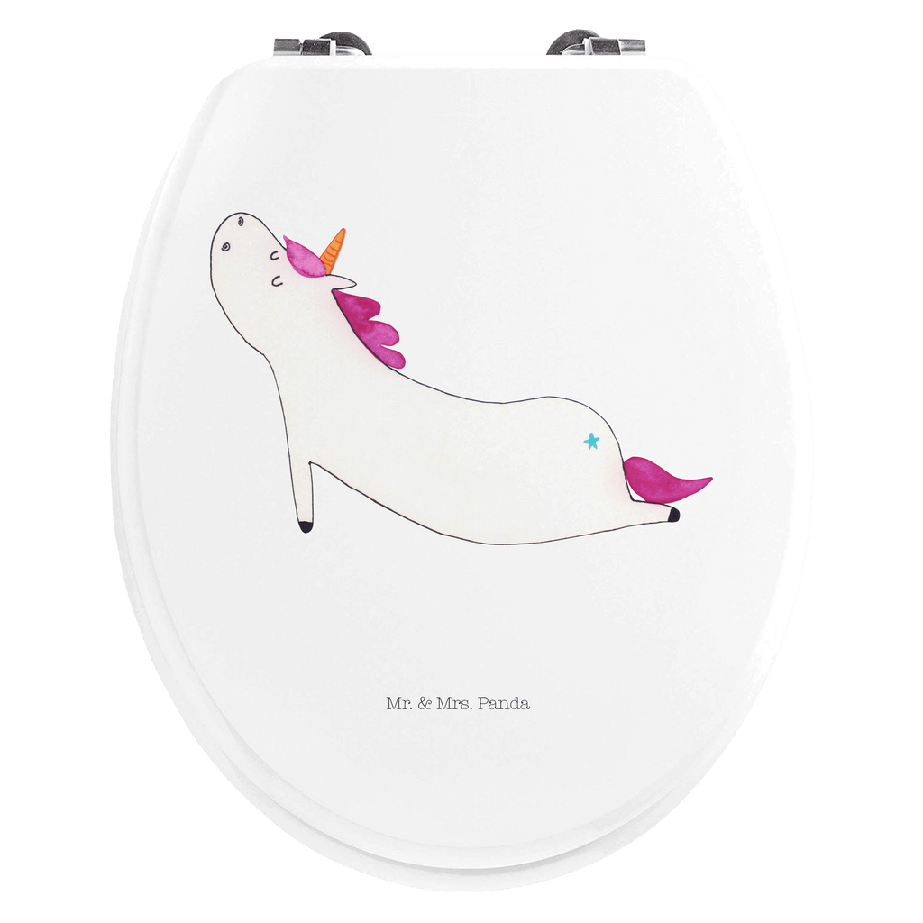 Motiv WC Sitz Einhorn Yoga Klobrille, Klodeckel, Toilettendeckel, WC-Sitz, Toilette, Einhorn, Einhörner, Einhorn Deko, Pegasus, Unicorn, Yoga, Namaste, Achtsamkeit, Entspannung, Joga, Yogamatte, Sport, lustig, witzig, süß