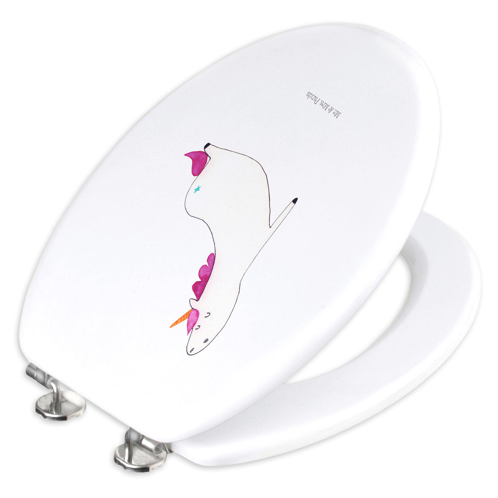 Motiv WC Sitz Einhorn Yoga Klobrille, Klodeckel, Toilettendeckel, WC-Sitz, Toilette, Einhorn, Einhörner, Einhorn Deko, Pegasus, Unicorn, Yoga, Namaste, Achtsamkeit, Entspannung, Joga, Yogamatte, Sport, lustig, witzig, süß