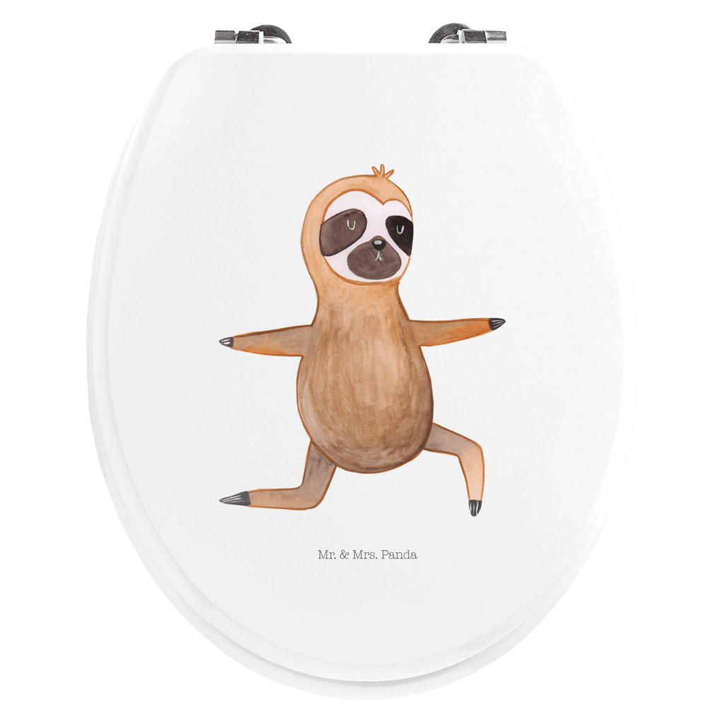 Motiv WC Sitz Faultier  Yoga Klobrille, Klodeckel, Toilettendeckel, WC-Sitz, Toilette, Faultier, Faultier Geschenk, Faultier Deko, Faultiere, faul, Lieblingstier, Yoga, Namaste, Krieger, Yogaübungen, Meditation, Atmung, Gelassenheit, Entspannung