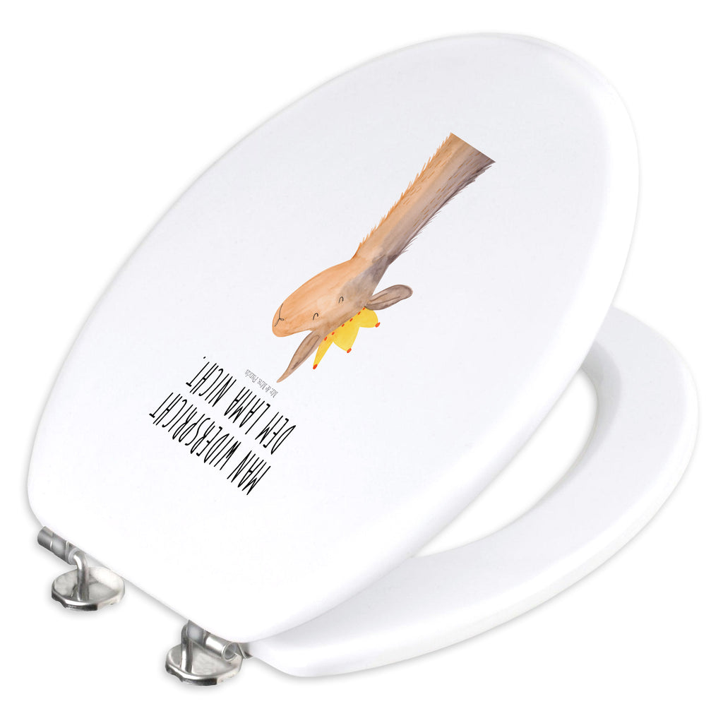 Motiv WC Sitz Lamakopf König Klobrille, Klodeckel, Toilettendeckel, WC-Sitz, Toilette, Lama, Alpaka, Lamas, König, Königin, Freundin, Mama, Papa, Büro Kollege, Kollegin, Chef, Vorgesetzter, Abi, Abitur