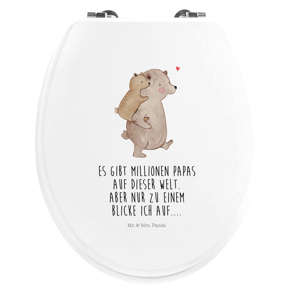 Motiv WC Sitz Papa Bär Klobrille, Klodeckel, Toilettendeckel, WC-Sitz, Toilette, Familie, Vatertag, Muttertag, Bruder, Schwester, Mama, Papa, Oma, Opa, Geschenk, Vater, Papi, Vati, Onkel, Geburtstag