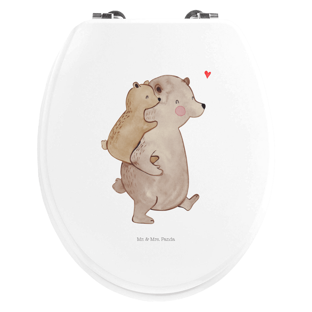 Motiv WC Sitz Papa Bär Klobrille, Klodeckel, Toilettendeckel, WC-Sitz, Toilette, Familie, Vatertag, Muttertag, Bruder, Schwester, Mama, Papa, Oma, Opa, Geschenk, Vater, Papi, Vati, Onkel, Geburtstag