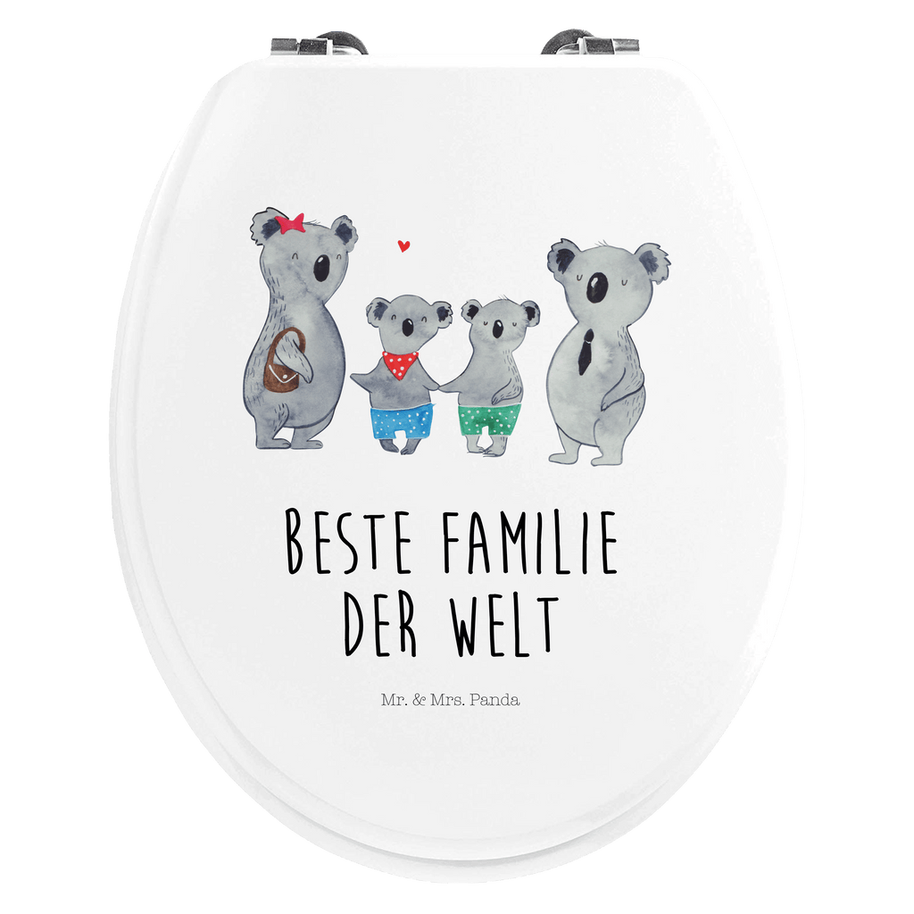 Motiv WC Sitz Koala Familie zwei Klobrille, Klodeckel, Toilettendeckel, WC-Sitz, Toilette, Familie, Vatertag, Muttertag, Bruder, Schwester, Mama, Papa, Oma, Opa, Koala, Koalabär, beste Familie, Familienzeit, Familienleben, Koalafamilie, Lieblingsfamilie