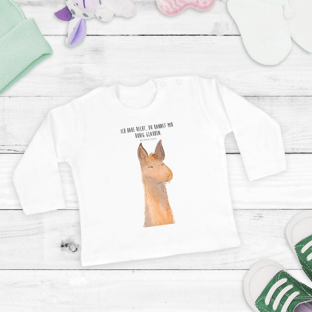 12-18 Monate Baby Longsleeve Lamakopf genervt Mädchen, Jungen, Baby, Langarm, Bio, Kleidung, Lama, Alpaka, Lamas, Recht haben, genervt sein, Freundin, beste Freundin, Partnerin, Büro, Büroalltag, Chef, Chefin, Azubi