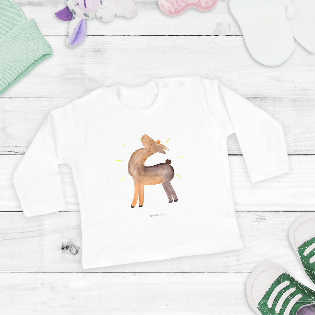 18-24 Monate Baby Longsleeve Lama stolz Mädchen, Jungen, Baby, Langarm, Bio, Kleidung, Longsleeve, Lama, Alpaka, Lamas, Außenseiter, Anders, Neustart, stolz, Hippie, Freundin, Freundinnen, beste Freundin, Kumpel, Familie, Family