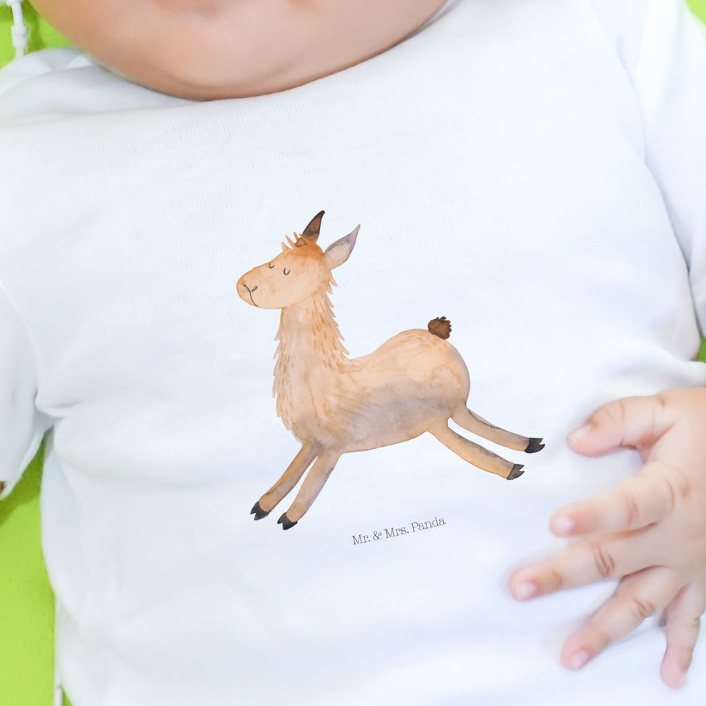 6-12 Monate Baby Longsleeve Lama springend Mädchen, Jungen, Baby, Longsleeve, Langarm, Bio, Kleidung, uni, Langarmshirt, Lama, Alpaka, Lamas, Lieblingstag, Happy day, fröhlich, Glück, Freundin, Liebeskummer, Neustart, guten Morgen, Start, Prüfung, Abitur