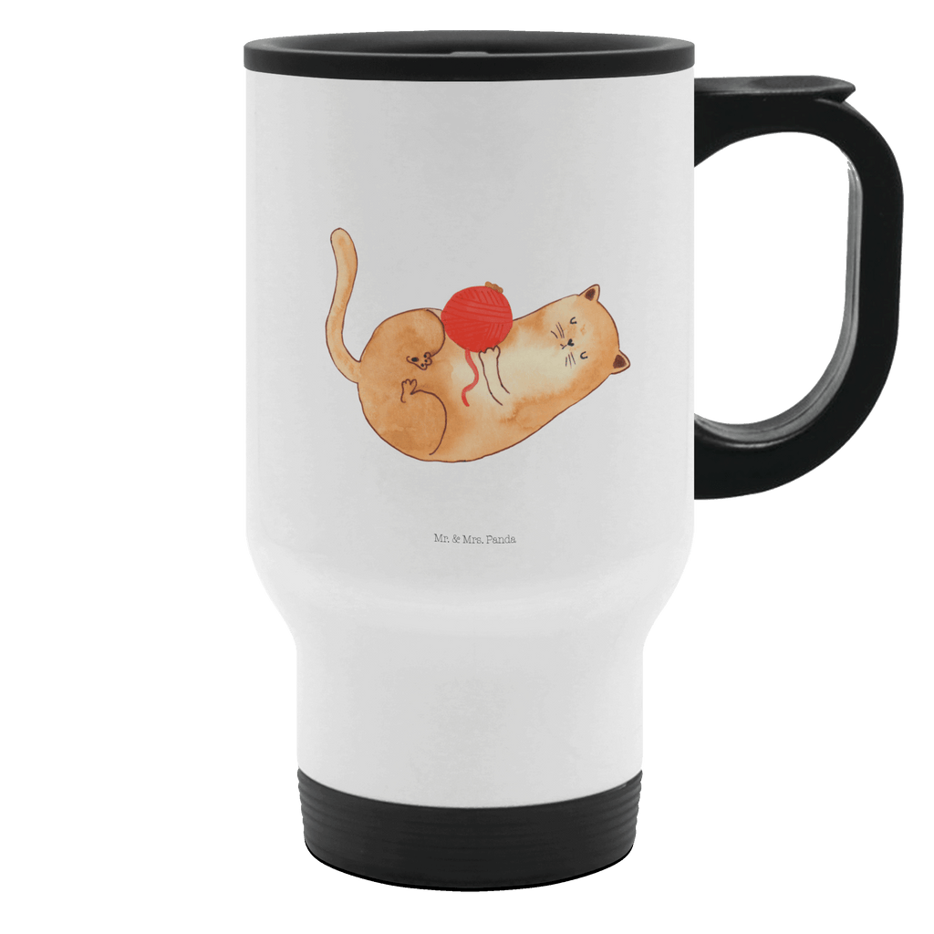 Thermobecher Katzen Wollknäul Thermobecher, To Go Becher, Thermotasse, Kaffeebecher, Isolierbecher, Thermobecher To Go, Warmhaltetasse, Edelstahlbecher, Reisebecher, Tasse mit Deckel, Thermobecher für 400 ml, Kaffeetasse zum Mitnehmen, Tasse zum Mitnehmen, Spülmaschinenfest, Katze, Katzenmotiv, Katzenfan, Katzendeko, Katzenfreund, Katzenliebhaber, Katzenprodukte, Katzenartikel, Katzenaccessoires, Katzensouvenirs, Katzenliebhaberprodukte, Katzenmotive, Katzen, Kater, Mietze, Cat, Cats, Katzenhalter, Katzenbesitzerin, Haustier, Wollknäuel, Wolle, Spielen, Spiel, verspielt