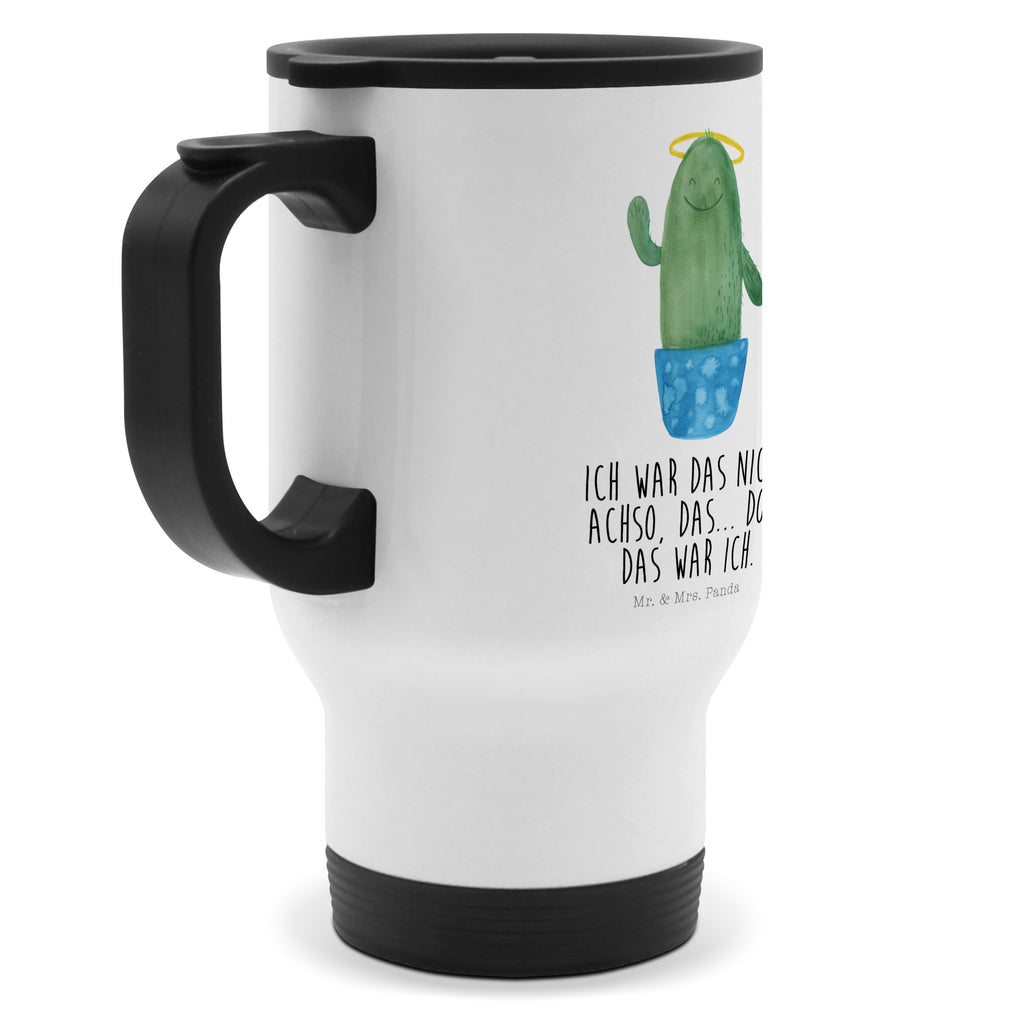 Thermobecher Kaktus Heilig Thermobecher, To Go Becher, Thermotasse, Kaffeebecher, Isolierbecher, Thermobecher To Go, Warmhaltetasse, Edelstahlbecher, Reisebecher, Tasse mit Deckel, Thermobecher für 400 ml, Kaffeetasse zum Mitnehmen, Tasse zum Mitnehmen, Spülmaschinenfest, Kaktus, Kakteen, frech, lustig, Kind, Eltern, Familie, Bruder, Schwester, Schwestern, Freundin, Heiligenschein