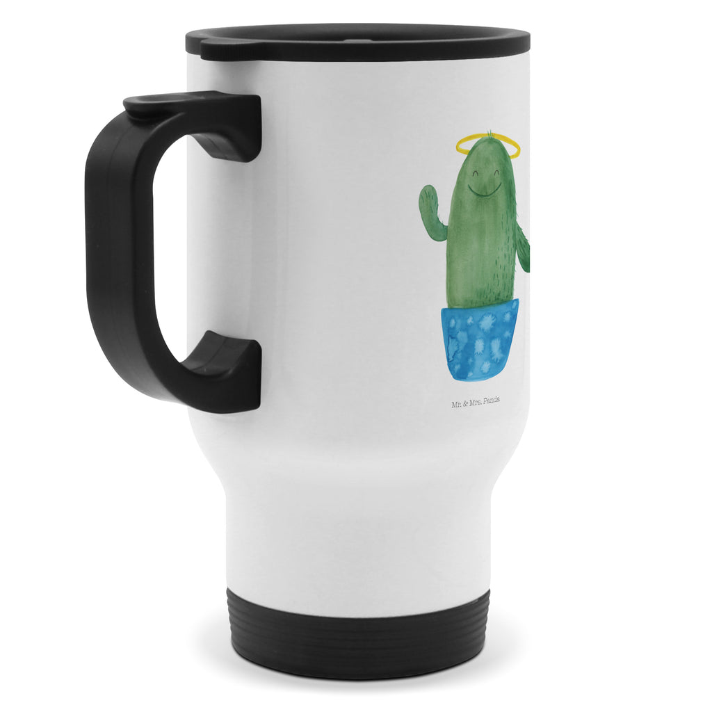 Thermobecher Kaktus Heilig Thermobecher, To Go Becher, Thermotasse, Kaffeebecher, Isolierbecher, Thermobecher To Go, Warmhaltetasse, Edelstahlbecher, Reisebecher, Tasse mit Deckel, Thermobecher für 400 ml, Kaffeetasse zum Mitnehmen, Tasse zum Mitnehmen, Spülmaschinenfest, Kaktus, Kakteen, frech, lustig, Kind, Eltern, Familie, Bruder, Schwester, Schwestern, Freundin, Heiligenschein