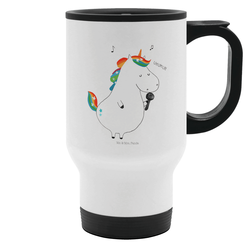 Thermobecher Einhorn Sänger Thermobecher, To Go Becher, Thermotasse, Kaffeebecher, Isolierbecher, Thermobecher To Go, Warmhaltetasse, Edelstahlbecher, Reisebecher, Tasse mit Deckel, Thermobecher für 400 ml, Kaffeetasse zum Mitnehmen, Tasse zum Mitnehmen, Spülmaschinenfest, Einhorn, Einhörner, Einhorn Deko, Pegasus, Unicorn, Glitzer, Konfetti, Party, Geburtstag, Feier, Fest, Disco, Sängerin, Sänger, Freundin