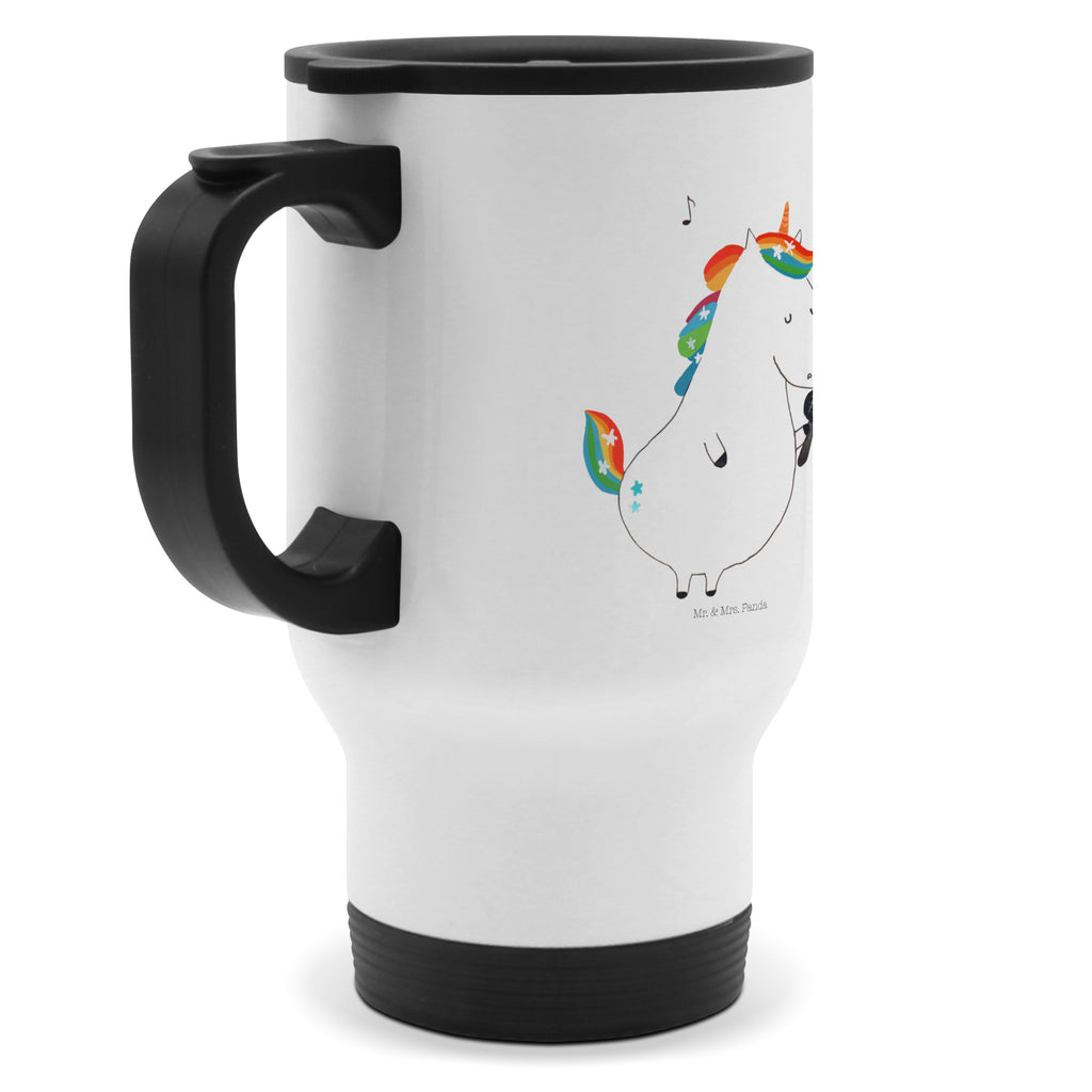 Thermobecher Einhorn Sänger Thermobecher, To Go Becher, Thermotasse, Kaffeebecher, Isolierbecher, Thermobecher To Go, Warmhaltetasse, Edelstahlbecher, Reisebecher, Tasse mit Deckel, Thermobecher für 400 ml, Kaffeetasse zum Mitnehmen, Tasse zum Mitnehmen, Spülmaschinenfest, Einhorn, Einhörner, Einhorn Deko, Pegasus, Unicorn, Glitzer, Konfetti, Party, Geburtstag, Feier, Fest, Disco, Sängerin, Sänger, Freundin