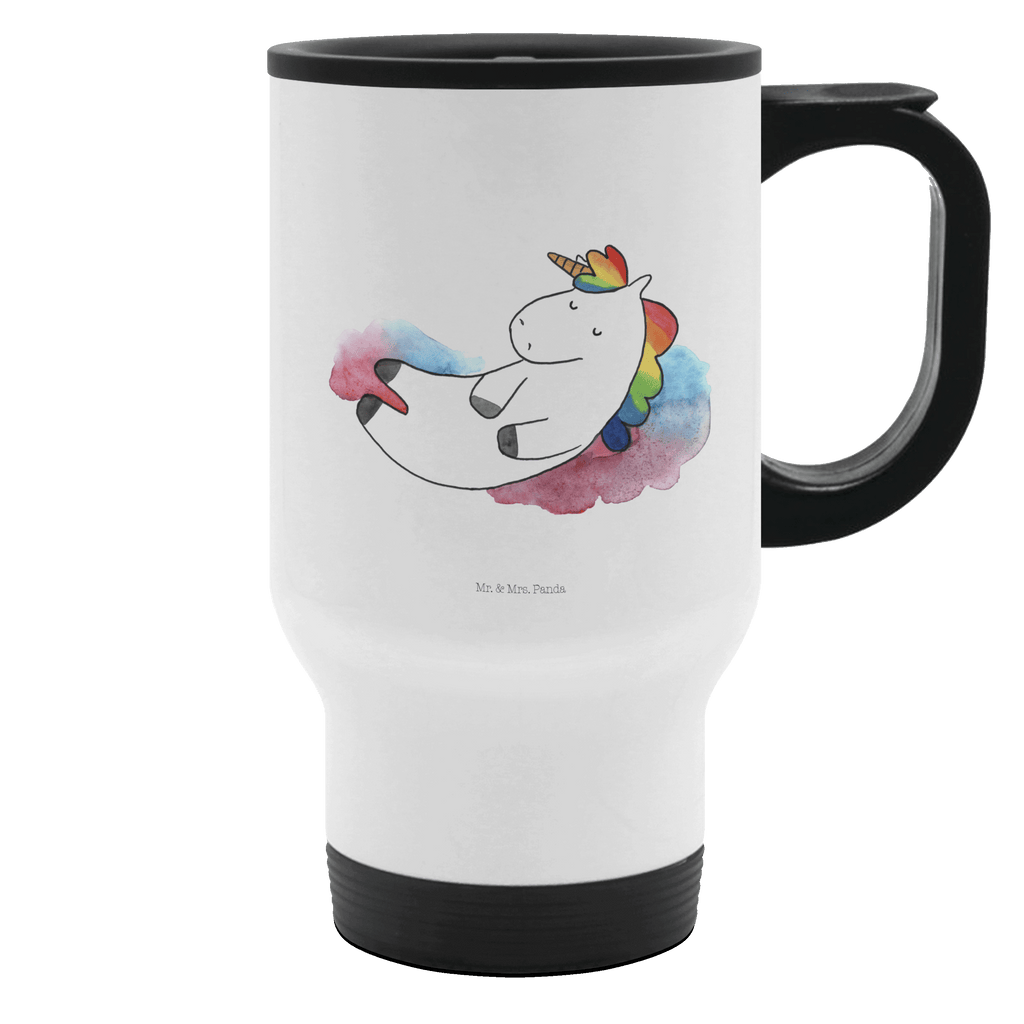 Thermobecher Einhorn Wolke 7 Thermobecher, To Go Becher, Thermotasse, Kaffeebecher, Isolierbecher, Thermobecher To Go, Warmhaltetasse, Edelstahlbecher, Reisebecher, Tasse mit Deckel, Thermobecher für 400 ml, Kaffeetasse zum Mitnehmen, Tasse zum Mitnehmen, Spülmaschinenfest, Einhorn, Einhörner, Einhorn Deko, Pegasus, Unicorn, verliebt, Menschen, witzig, lustig, Geschenk, Glaube, Realität, Lächeln