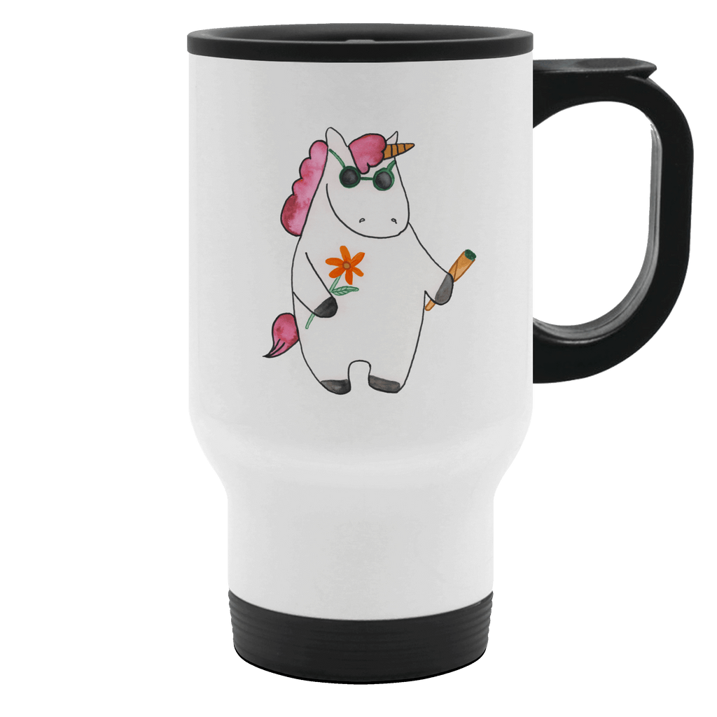 Thermobecher Einhorn Woodstock Thermobecher, To Go Becher, Thermotasse, Kaffeebecher, Isolierbecher, Thermobecher To Go, Warmhaltetasse, Edelstahlbecher, Reisebecher, Tasse mit Deckel, Thermobecher für 400 ml, Kaffeetasse zum Mitnehmen, Tasse zum Mitnehmen, Spülmaschinenfest, Einhorn, Einhörner, Einhorn Deko, Pegasus, Unicorn, Kiffen, Joint, Zigarette, Alkohol, Party, Spaß. lustig, witzig, Woodstock