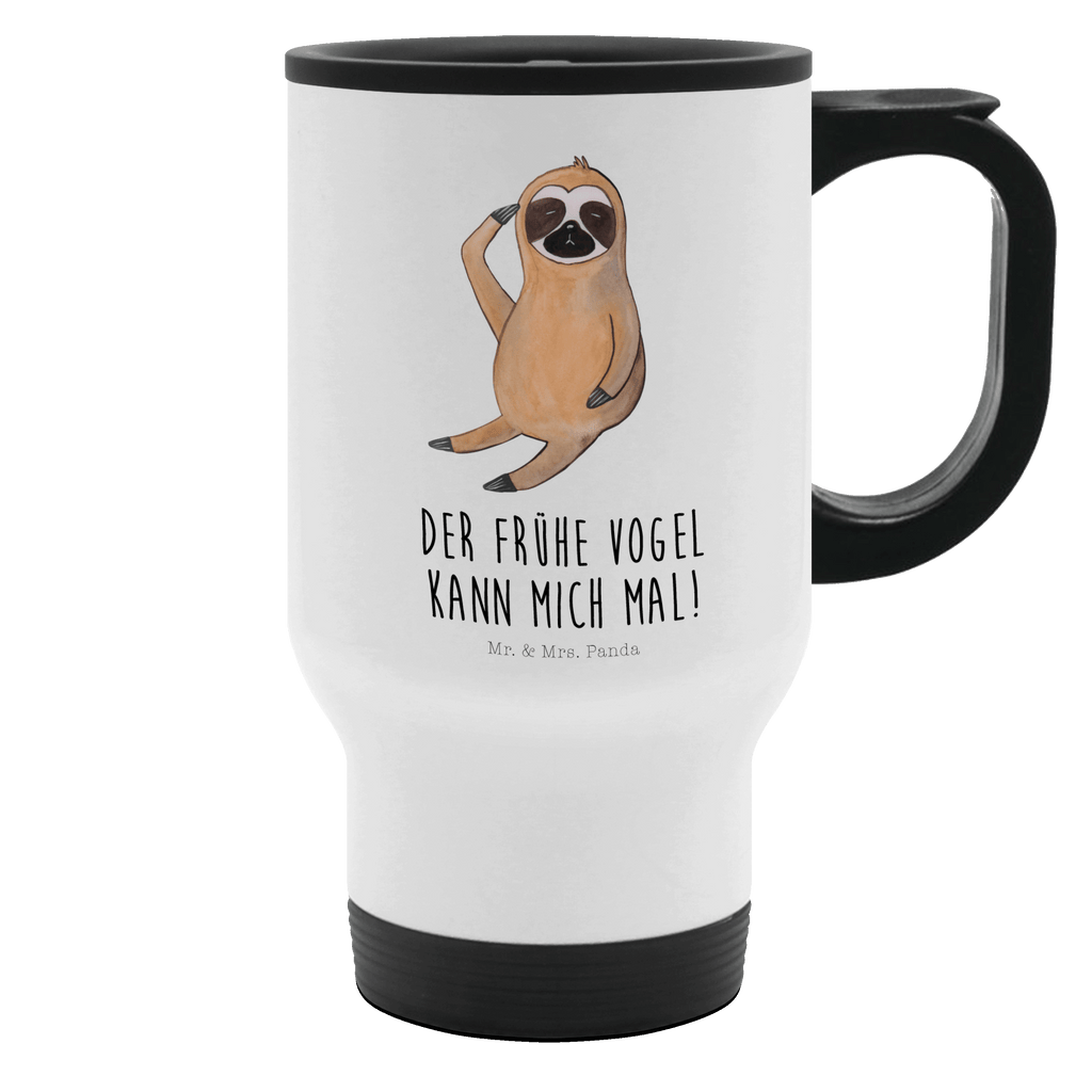Thermobecher Faultier Vogel zeigen Thermobecher, To Go Becher, Thermotasse, Kaffeebecher, Isolierbecher, Thermobecher To Go, Warmhaltetasse, Edelstahlbecher, Reisebecher, Tasse mit Deckel, Thermobecher für 400 ml, Kaffeetasse zum Mitnehmen, Tasse zum Mitnehmen, Spülmaschinenfest, Faultier, Faultier Geschenk, Faultier Deko, Faultiere, faul, Lieblingstier, Spinner, früher Vogel, der frühe Vogel, Frühaufsteher, Morgenmuffel, Vogel, Faultierwelt