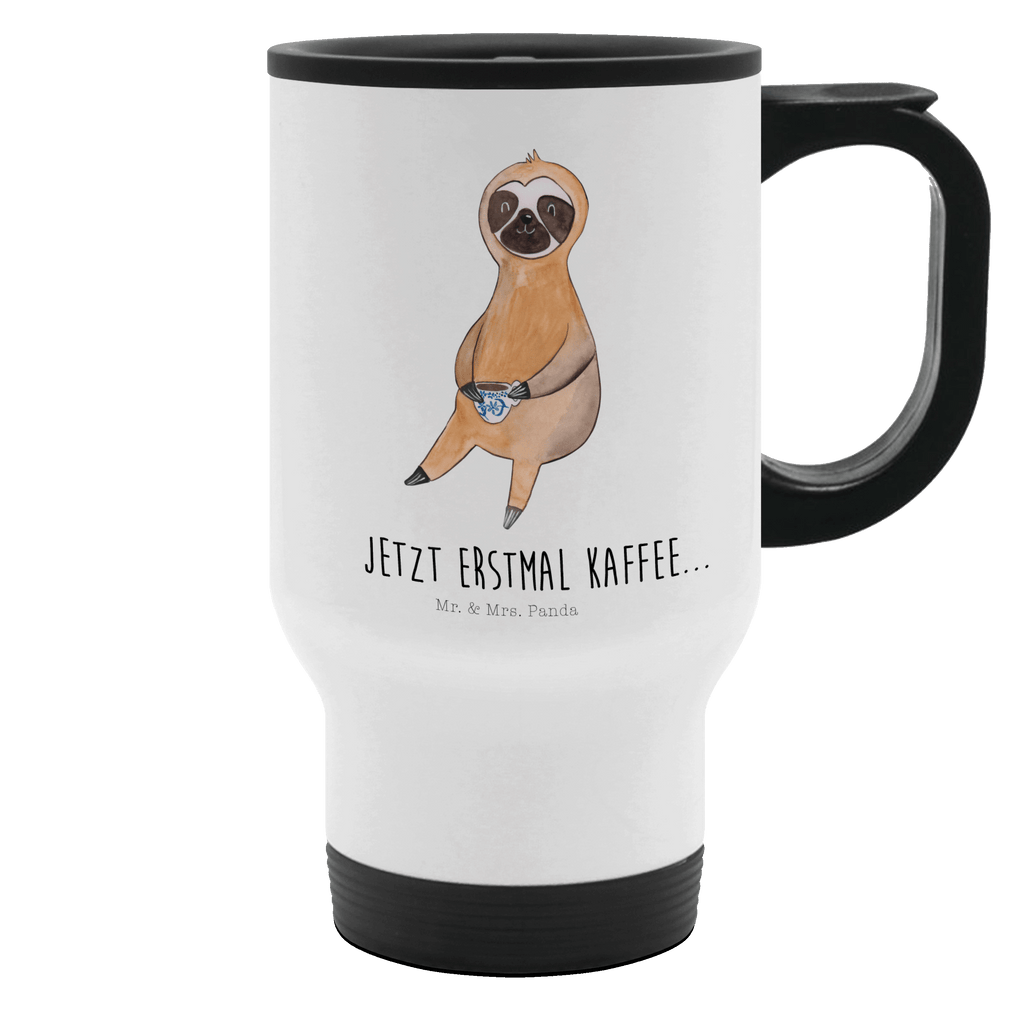 Thermobecher Faultier Kaffee Thermobecher, To Go Becher, Thermotasse, Kaffeebecher, Isolierbecher, Thermobecher To Go, Warmhaltetasse, Edelstahlbecher, Reisebecher, Tasse mit Deckel, Thermobecher für 400 ml, Kaffeetasse zum Mitnehmen, Tasse zum Mitnehmen, Spülmaschinenfest, Faultier, Faultier Geschenk, Faultier Deko, Faultiere, faul, Lieblingstier, Kaffee, erster Kaffee, Morgenmuffel, Frühaufsteher, Kaffeetasse, Genießer, Coffee, Kaffeegetränk