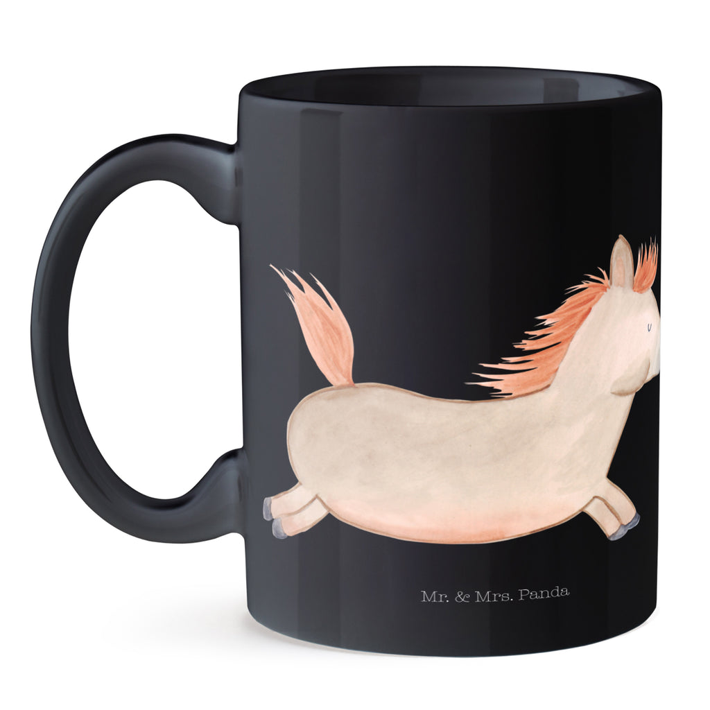 Tasse Pferd springt Pferd, Pony, Pferde, Stall, Pferdestall, ausreiten, reiten, Pferdebesitzer Becher, Kaffeetasse, Kaffeebecher, Tee, Frühstück, Büro  Bauernhof, Hoftiere, Landwirt, Landwirtin
