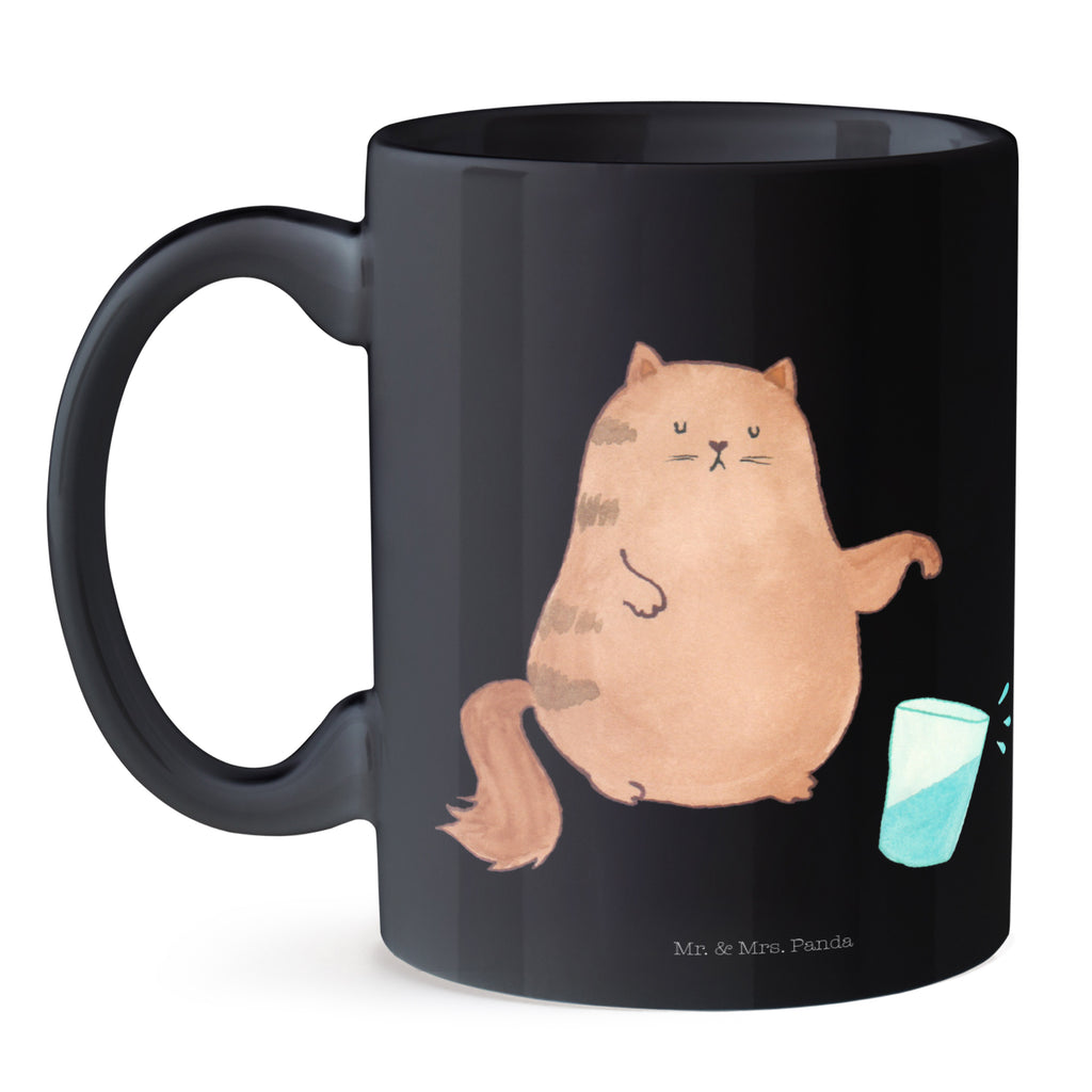 Tasse Katze Wasserglas Katzen, Katze, Kater, Mietze, Cat, Cats, Katzenhalter, Katzenbesitzerin, Haustier, Katzenliebhaber, Wasser, Glas,	 Becher, Kaffeetasse, Kaffeebecher, Tee, Frühstück, Büro  Katze, Katzenmotiv, Katzenfan, Katzendeko, Katzenfreund, Katzenliebhaber, Katzenprodukte, Katzenartikel, Katzenaccessoires, Katzensouvenirs, Katzenliebhaberprodukte, Katzenmotive