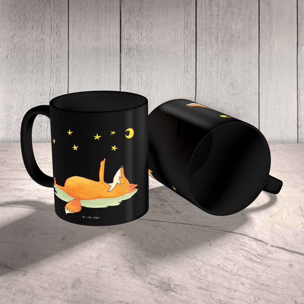Tasse Fuchs Sterne Fuchs, Füchse, tröstende Worte, Spruch positiv, Spruch schön, Romantik, Always Look on the Bright Side of Life Becher, Kaffeetasse, Kaffeebecher, Tee, Frühstück, Büro  Fuchs