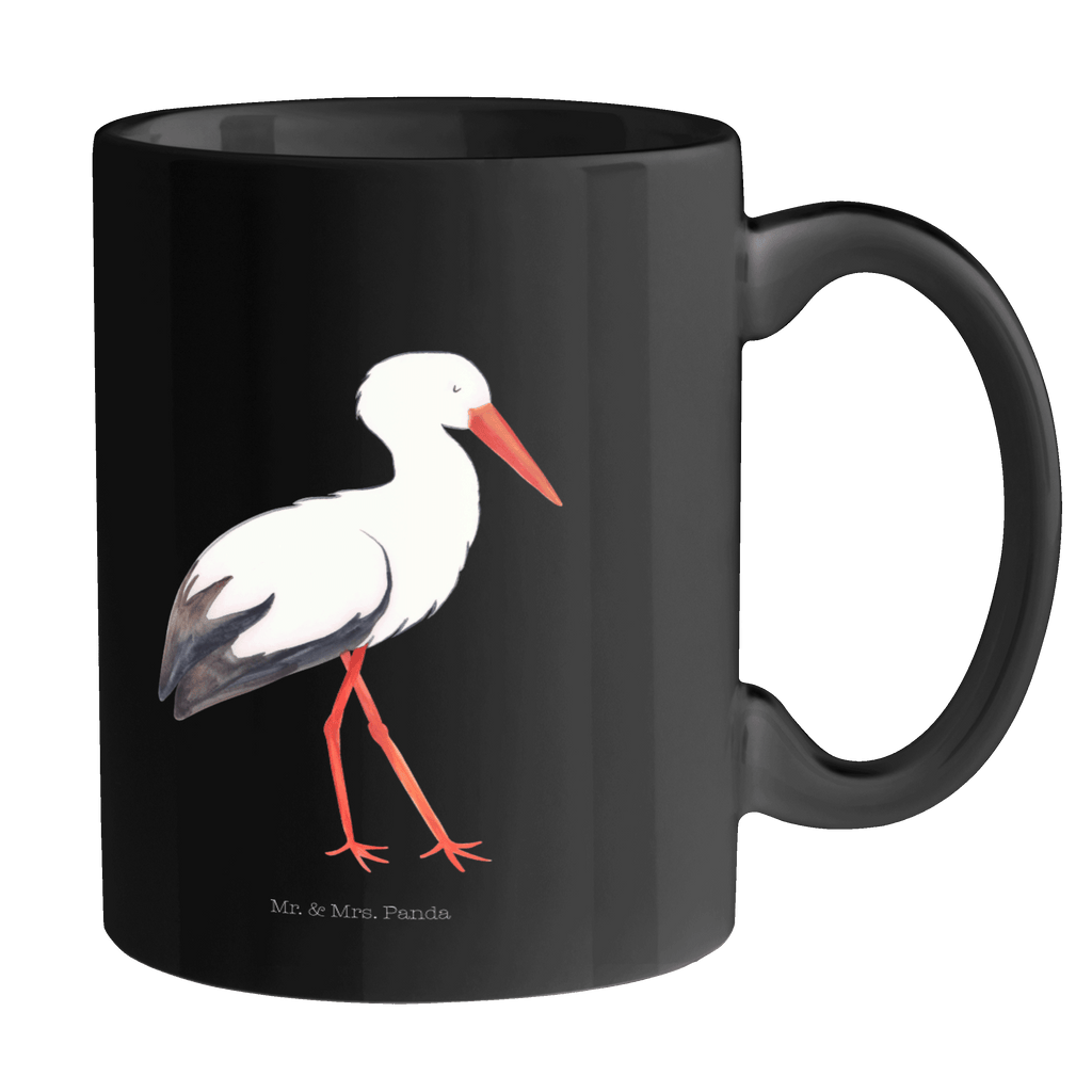 Tasse Storch Storch, Störche, Schwangerschaft, Geburt, Mutter, Mütter, Mutter werden, Schwanger, Babybauch, Baby	 Becher, Kaffeetasse, Kaffeebecher, Tee, Frühstück, Büro  süße Tiermotive, gute Laune, lustige Sprüche, Tiere