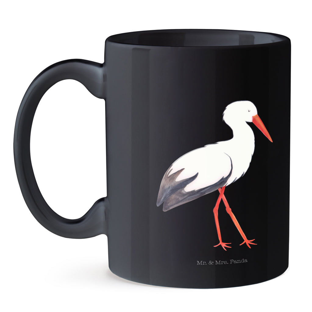 Tasse Storch Storch, Störche, Schwangerschaft, Geburt, Mutter, Mütter, Mutter werden, Schwanger, Babybauch, Baby	 Becher, Kaffeetasse, Kaffeebecher, Tee, Frühstück, Büro  süße Tiermotive, gute Laune, lustige Sprüche, Tiere