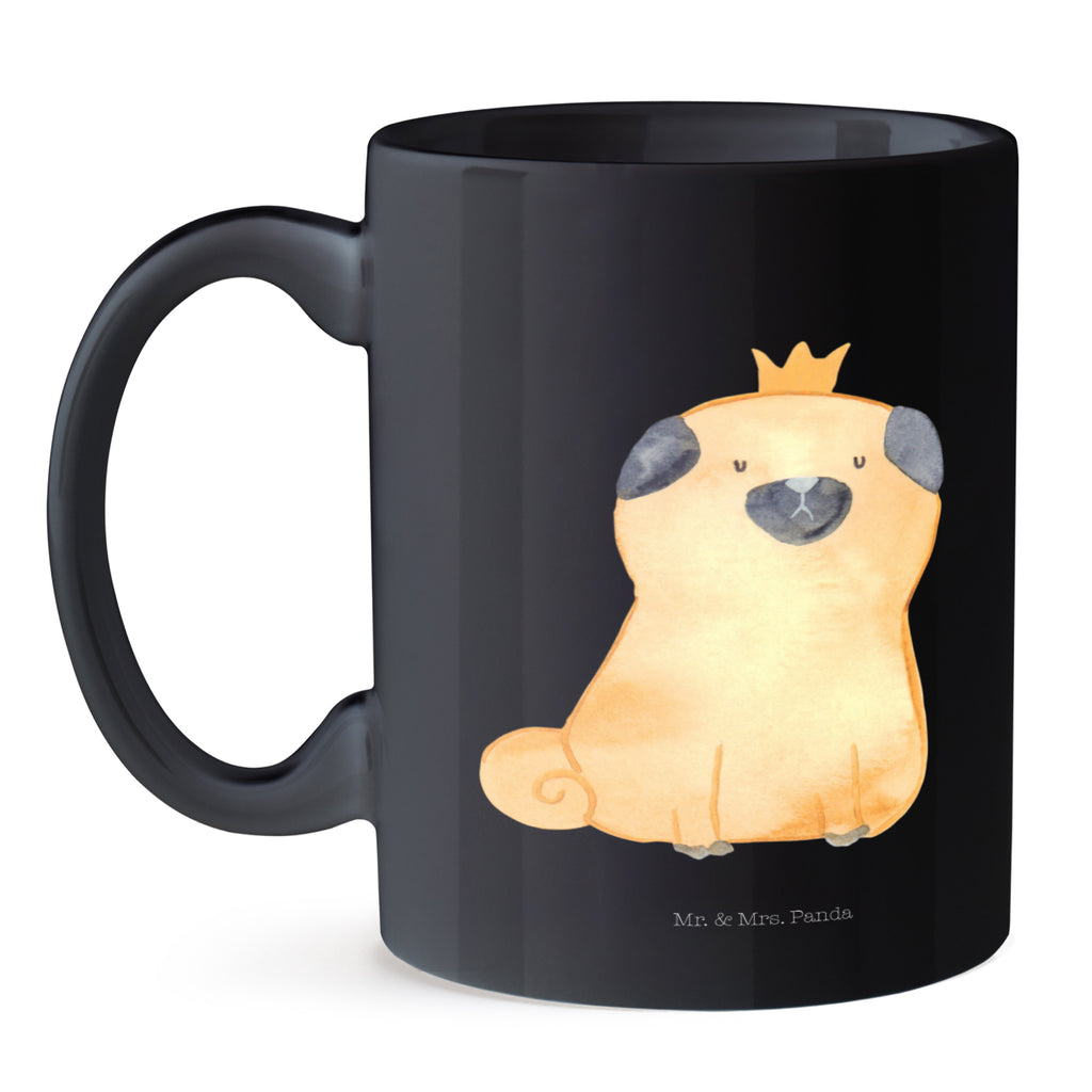 Tasse Mops Krone Mops, Hund, allergisch, kinderlos, Hausregel, Hundebesitzer. Spruch, lustig Becher, Kaffeetasse, Kaffeebecher, Tee, Frühstück, Büro  Hund, Hundemotiv, Haustier, Hunderasse, Tierliebhaber, Hundebesitzer, Sprüche