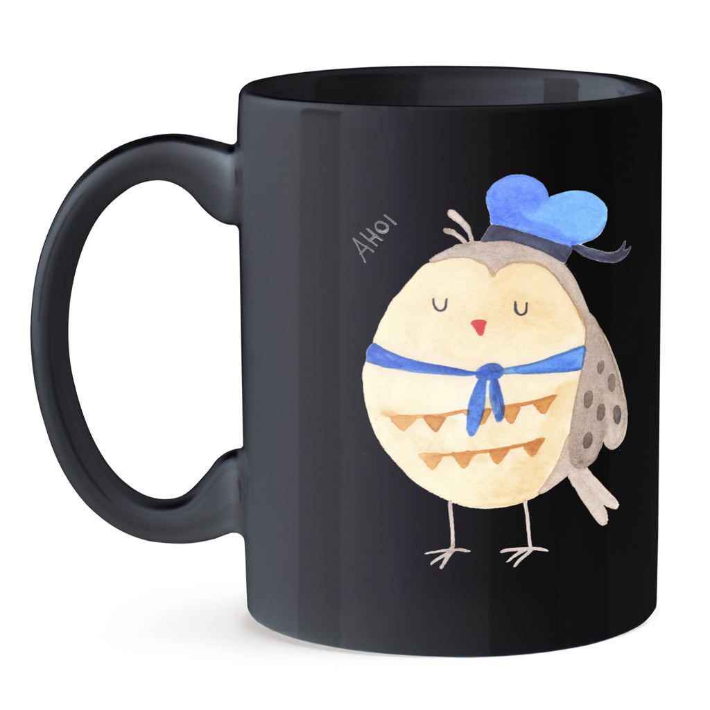 Tasse Eule Matrosen Eule Spruch, Eule Deko, Owl, Wortspiel lustig, Matrose, Freundin, Ehe, Seefahrer, Heimathafen, Hochzeitstag Geschenk   Becher, Kaffeetasse, Kaffeebecher, Tee, Frühstück, Büro  Eule