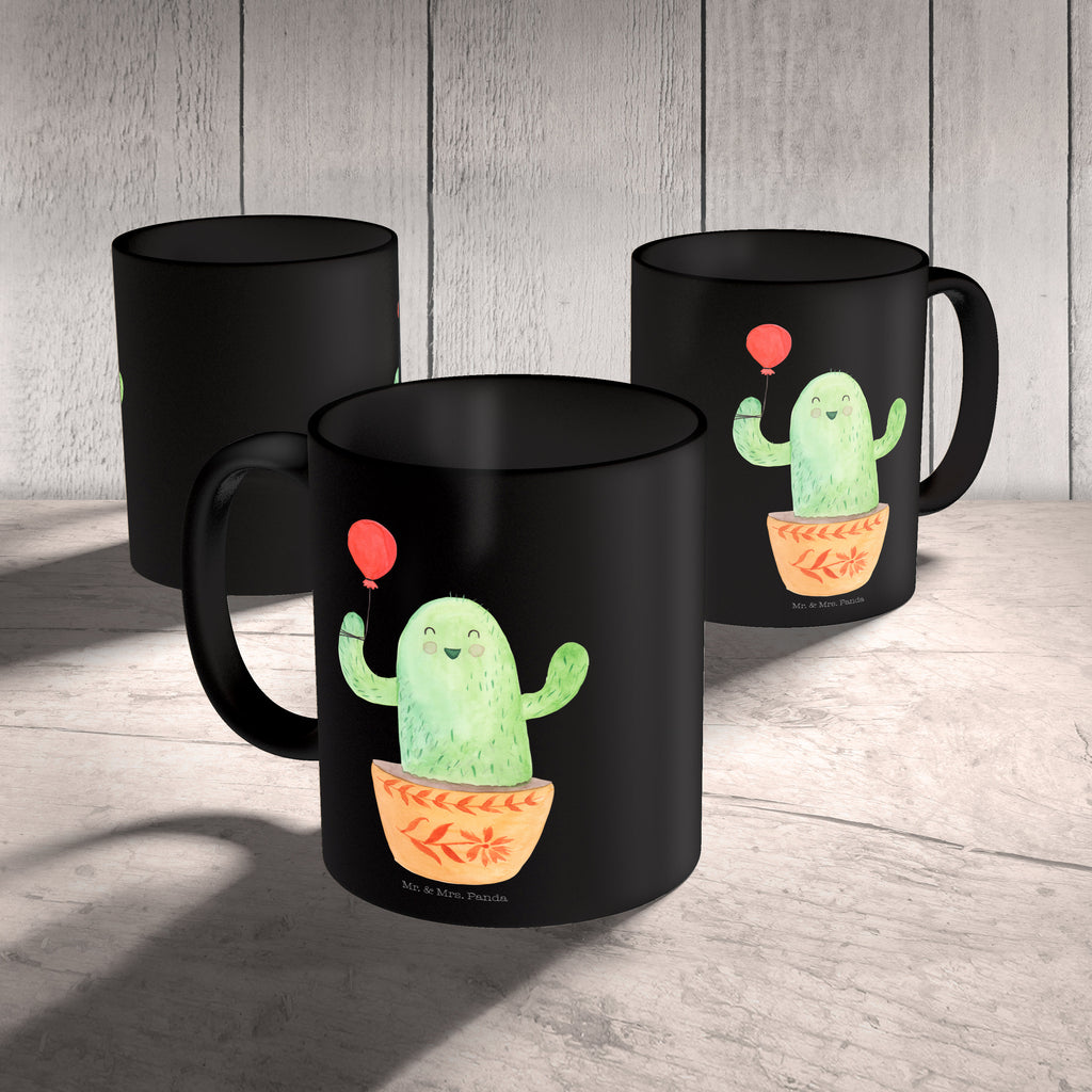 Tasse Kaktus Luftballon Kaktus, Kakteen, Luftballon, Neustart, Freude, Büro, Stress, Büroalltag, Freundin, Freund, Ausbildung, Prüfung, Becher, Kaffeetasse, Kaffeebecher, Tee, Frühstück, Büro  Kaktus, Kakteen