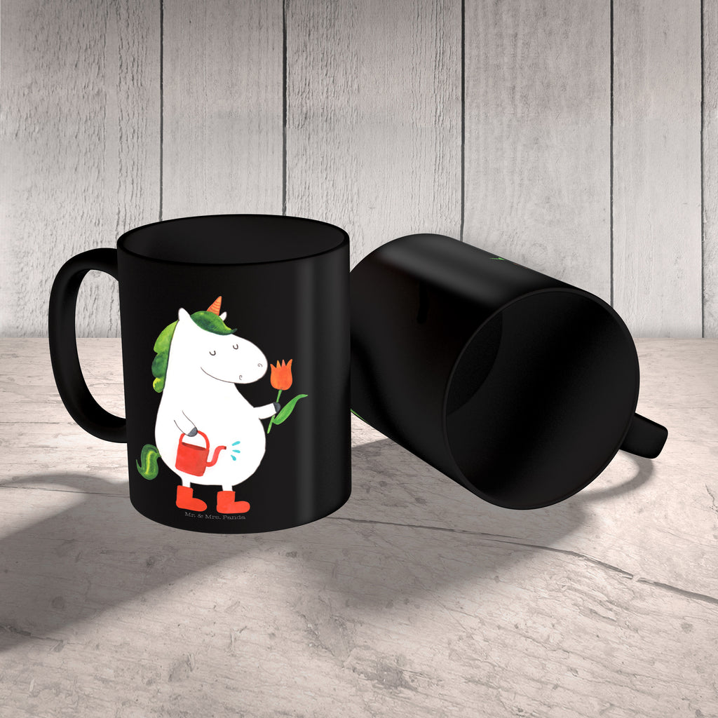 Tasse Einhorn Gärtner Einhorn, Einhörner, Unicorn, Luftballon, Gießkanne, Giesskanne, Lebenslust, Freude, Blume, Freundin, Garten, Stiefel Becher, Kaffeetasse, Kaffeebecher, Tee, Frühstück, Büro  Einhorn, Einhörner, Einhorn Deko, Pegasus, Unicorn
