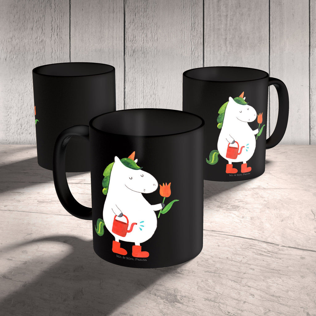 Tasse Einhorn Gärtner Einhorn, Einhörner, Unicorn, Luftballon, Gießkanne, Giesskanne, Lebenslust, Freude, Blume, Freundin, Garten, Stiefel Becher, Kaffeetasse, Kaffeebecher, Tee, Frühstück, Büro  Einhorn, Einhörner, Einhorn Deko, Pegasus, Unicorn
