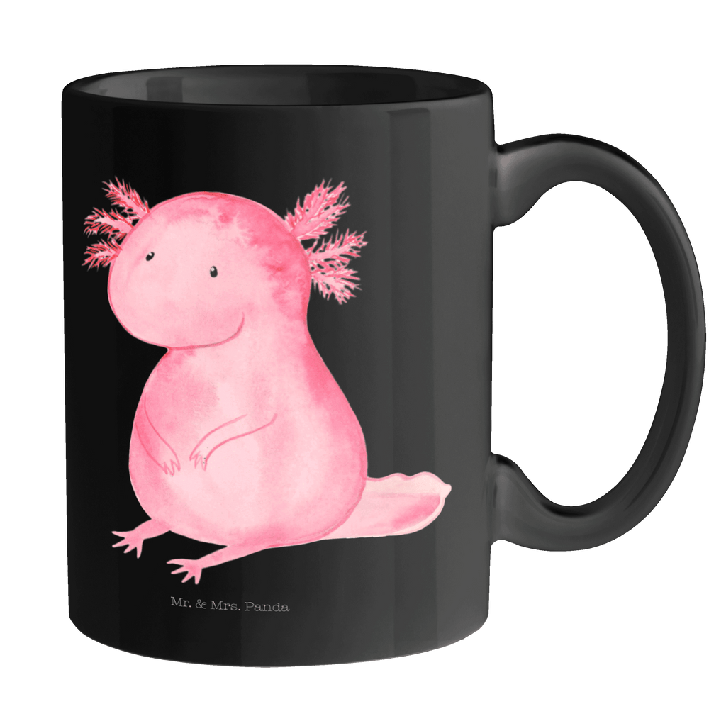 Tasse Axolotl Axolotl, Axolot, vergnügt, fröhlich, zufrieden, Lebensstil, Weisheit, Lebensweisheit, Liebe, Freundin Becher, Kaffeetasse, Kaffeebecher, Tee, Frühstück, Büro  Axolotl, Molch