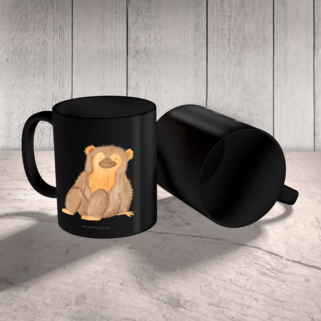 Tasse Affe Affe, Äffchen, Affen, Selbstliebe, Respekt, Motivation, Selbstachtung, Liebe, Selbstbewusstsein, Selfcare	 Becher, Kaffeetasse, Kaffeebecher, Tee, Frühstück, Büro  Afrika, Wildtiere