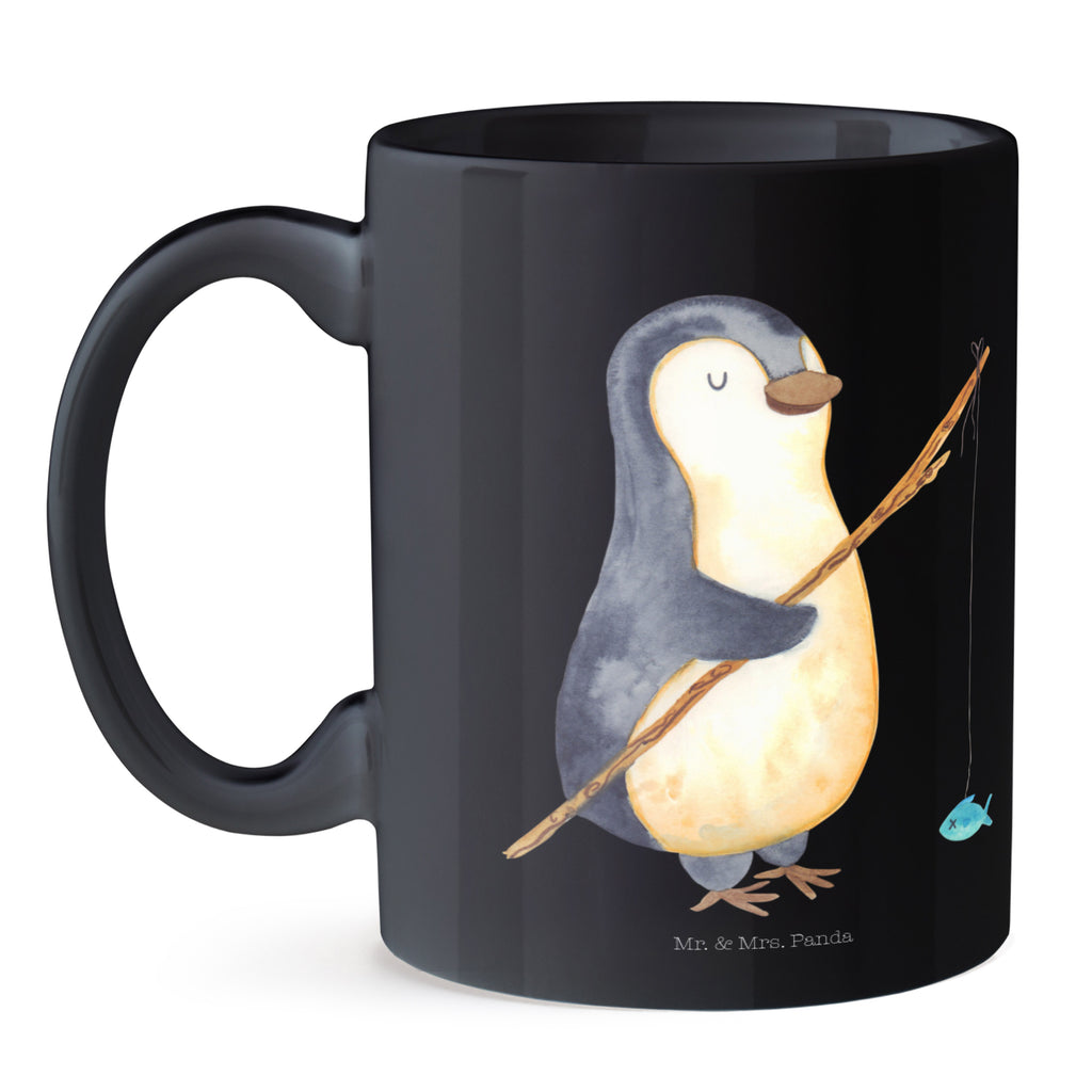 Tasse Pinguin Angler Pinguin, Pinguine, Angeln, Angler, Tagträume, Hobby, Plan, Planer, Tagesplan, Neustart, Motivation, Geschenk, Freundinnen, Geschenkidee, Urlaub, Wochenende Becher, Kaffeetasse, Kaffeebecher, Tee, Frühstück, Büro  Pinguin