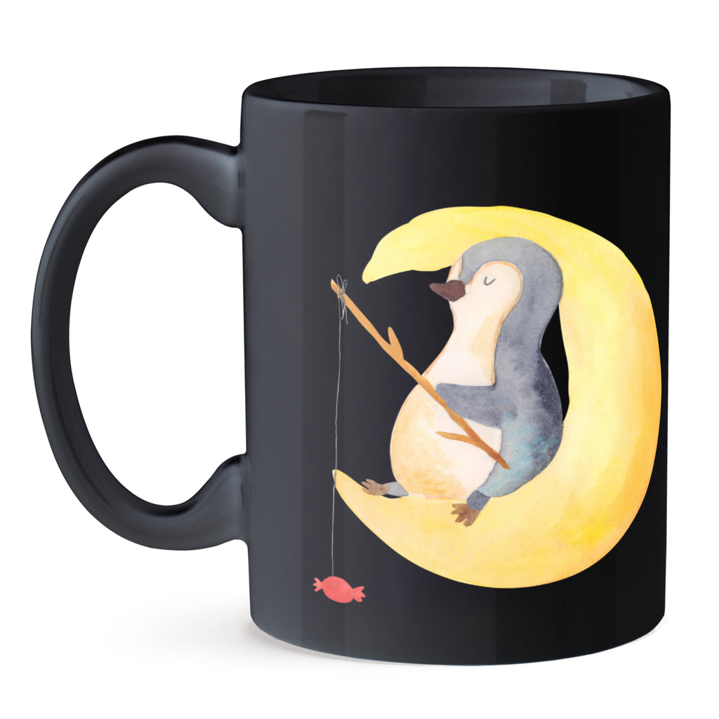 Tasse Pinguin Mond Pinguin, Pinguine, Spruch, schlafen, Nachtruhe, Einschlafen, Schlafzimmer, Schlafstörungen, Gästezimmer,	 Becher, Kaffeetasse, Kaffeebecher, Tee, Frühstück, Büro  Pinguin