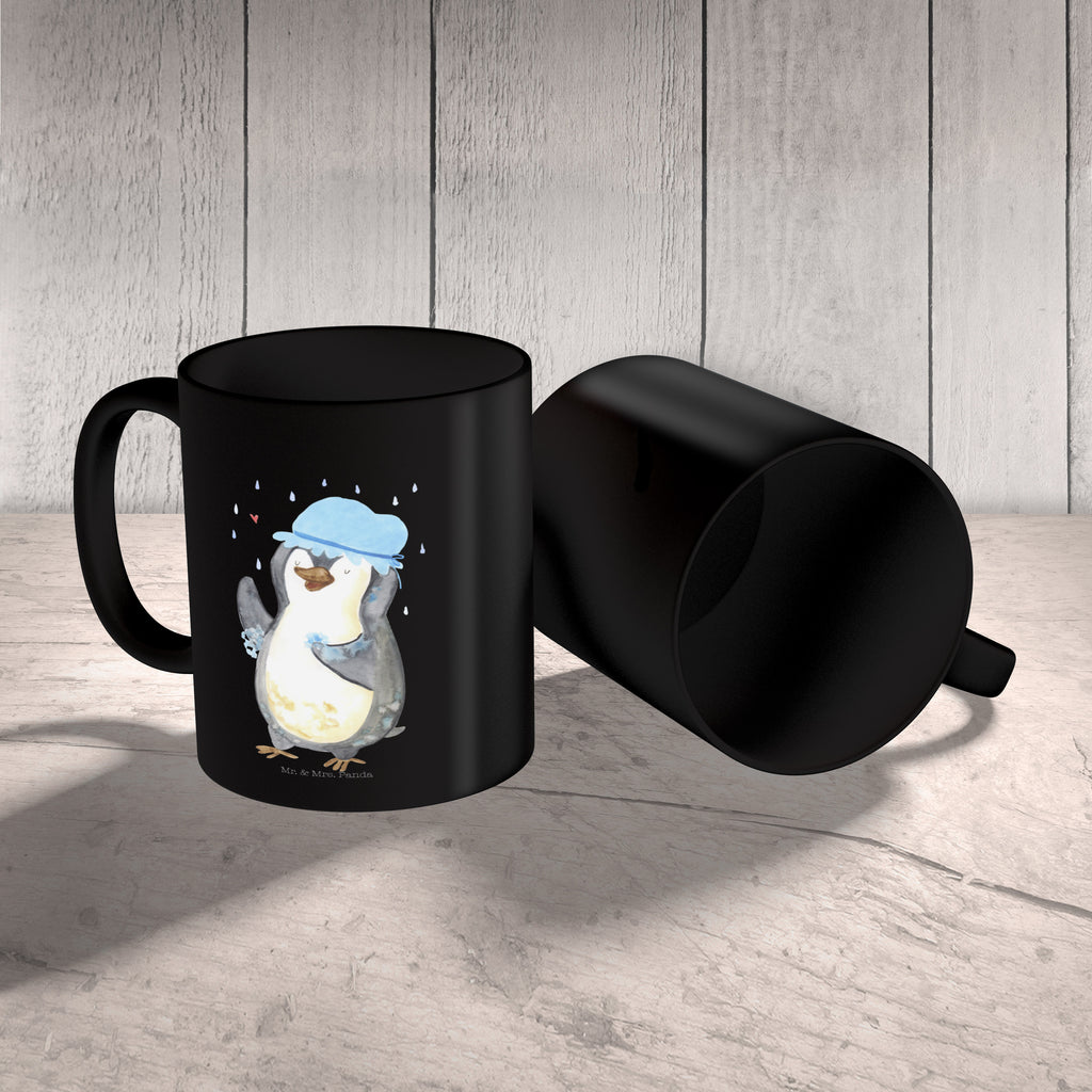 Tasse Pinguin duscht