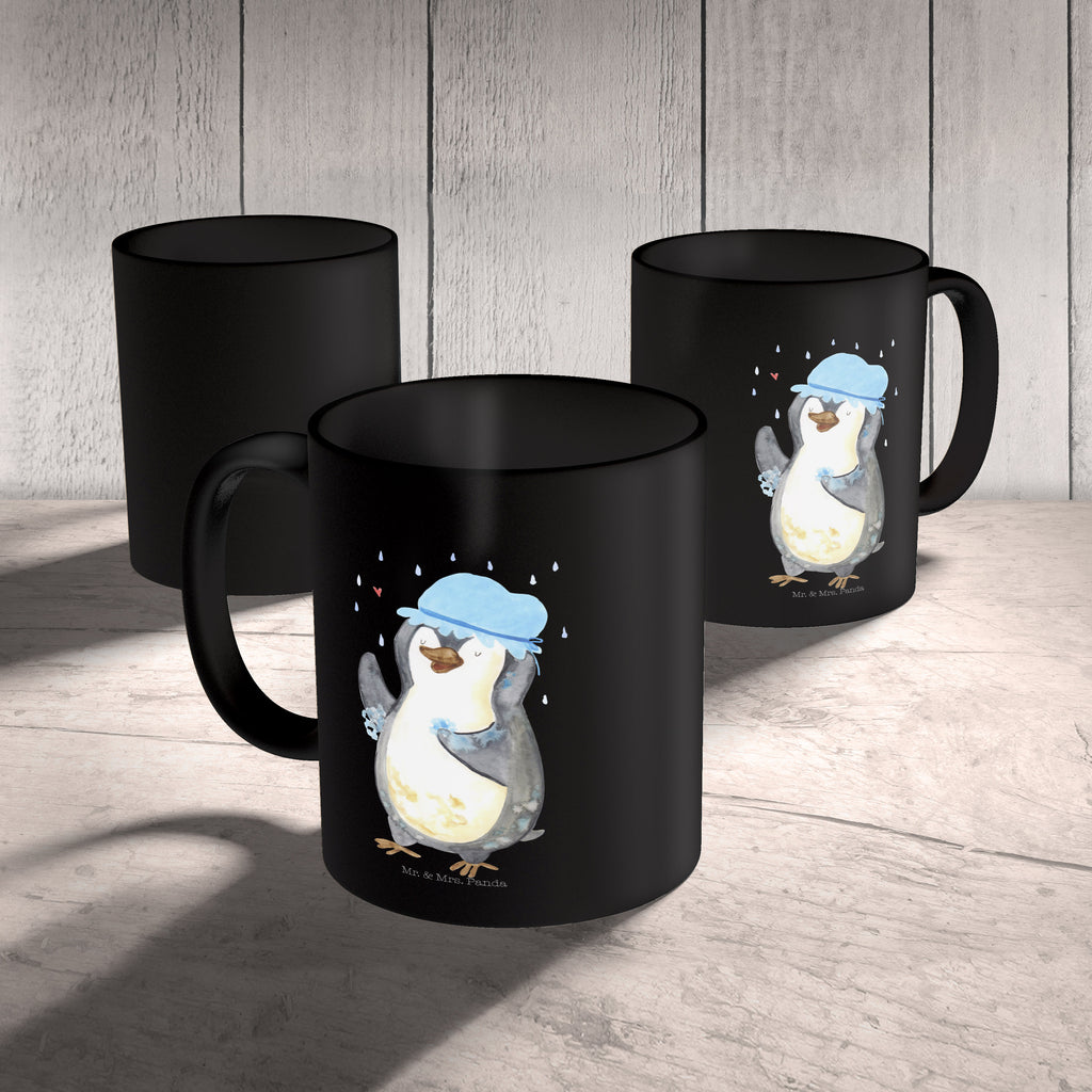 Tasse Pinguin duscht