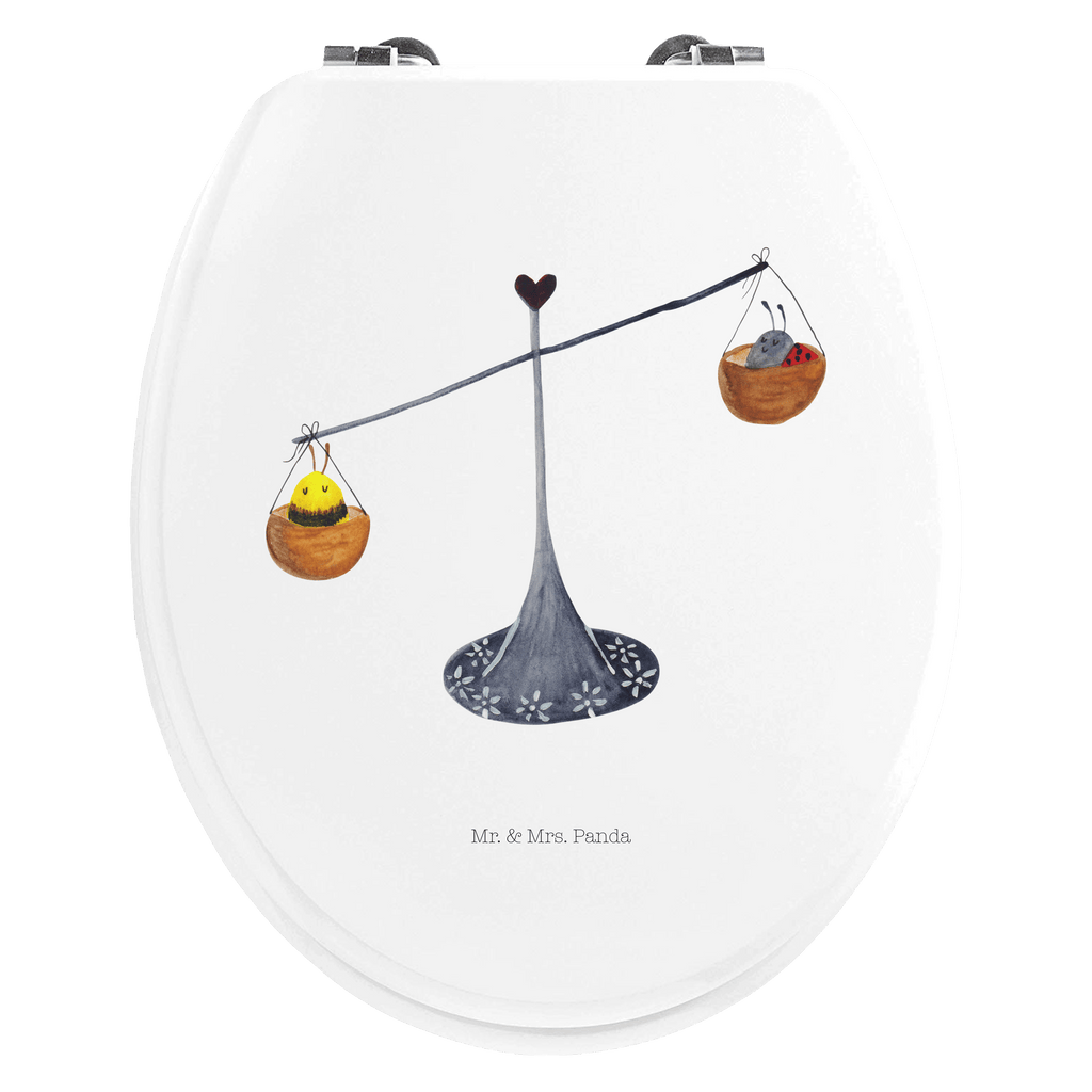 Motiv WC Sitz Sternzeichen Waage Klobrille, Klodeckel, Toilettendeckel, WC-Sitz, Toilette, Tierkreiszeichen, Sternzeichen, Horoskop, Astrologie, Aszendent, Waage, Waage Geschenk, Waage Sternzeichen, Geschenk Oktober, Geschenk September, Geburtstag Oktober, Geburtstag September, Gleichgewicht, Marienkäfer, Hummel, Biene