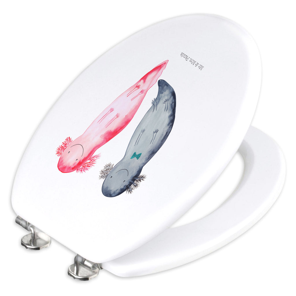 Motiv WC Sitz Axolotl Axel+Lotte Klobrille, Klodeckel, Toilettendeckel, WC-Sitz, Toilette, Axolotl, Molch, Axolot, Schwanzlurch, Lurch, Lurche, Liebe, große Liebe, Liebesbeweis, Freund, Verlobter, Ehemann, Jahrestag, Valentinstag
